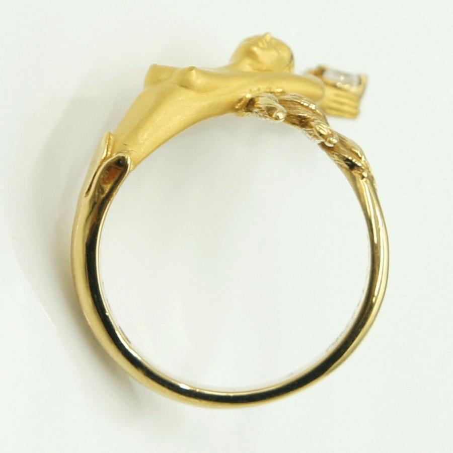 カレライカレラ（Carrera y Carrera）カレライカレラ750マーメイドダイヤモンドリング　「女神」　リングサイズ12号　レディース（中古）