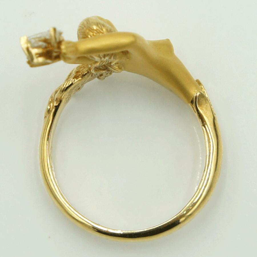 カレライカレラ（Carrera y Carrera）カレライカレラ750マーメイドダイヤモンドリング　「女神」　リングサイズ12号　レディース（中古）