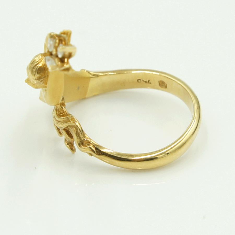 カレライカレラ（Carrera y Carrera）カレライカレラ750マーメイドダイヤモンドリング　「女神」　リングサイズ12号　レディース（中古）