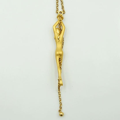 カレライカレラ（Carrera y Carrera）カレライカレラ750ダイヤモンドネックレス「女神」　ネックレスサイズ 約43cm 　レディース(中古）