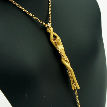 カレライカレラ（Carrera y Carrera）カレライカレラ750ダイヤモンドネックレス「女神」　ネックレスサイズ 約43cm 　レディース(中古）