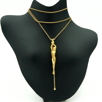 カレライカレラ（Carrera y Carrera）カレライカレラ750ダイヤモンドネックレス「女神」　ネックレスサイズ 約43cm 　レディース(中古）