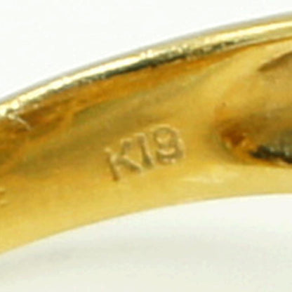 K18ダイヤモンドリング「フラワー」D1.00ct　リングサイズ13号　重量6.57ｇ(石の重量含む)（中古）