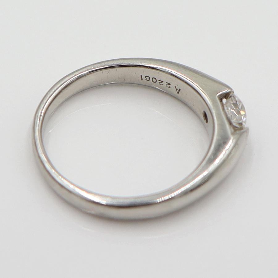 Pt1000ダイヤモンドリング　D0.314ct　サイズ12号　重量6.76ｇ(石の重量含む)　レディース(中古)