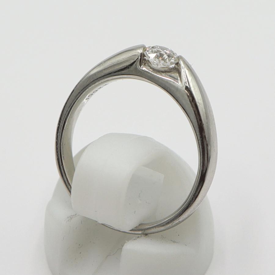 Pt1000ダイヤモンドリング　D0.314ct　サイズ12号　重量6.76ｇ(石の重量含む)　レディース(中古)