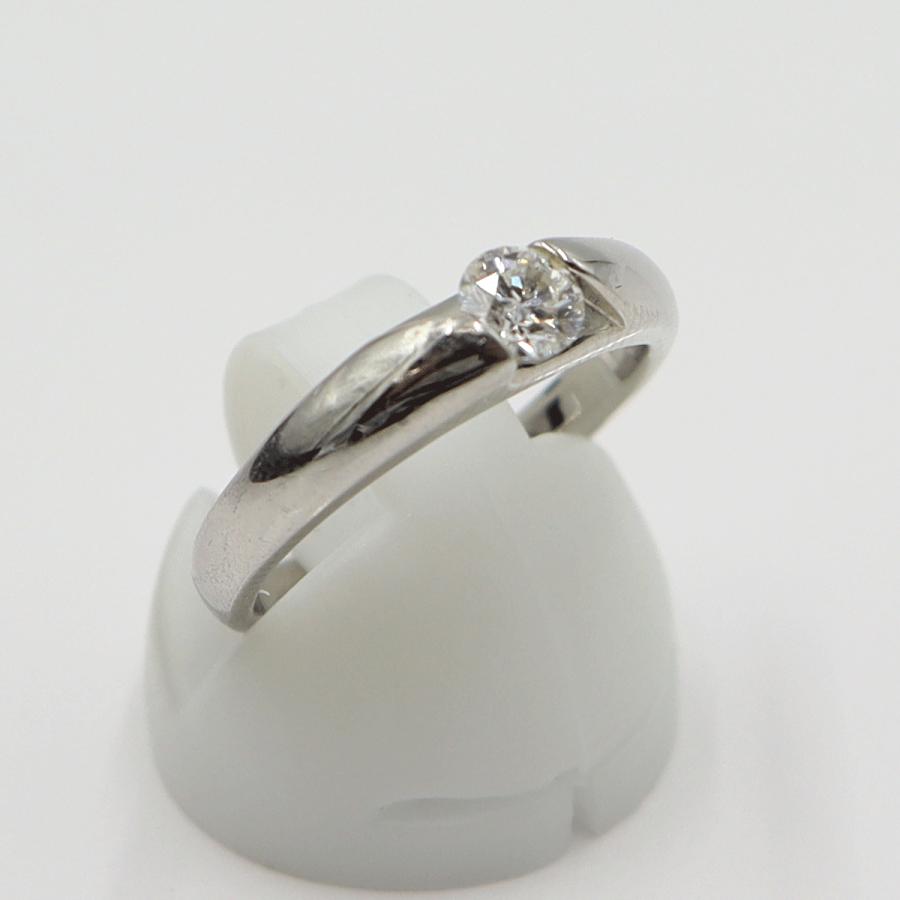 Pt1000ダイヤモンドリング　D0.314ct　サイズ12号　重量6.76ｇ(石の重量含む)　レディース(中古)