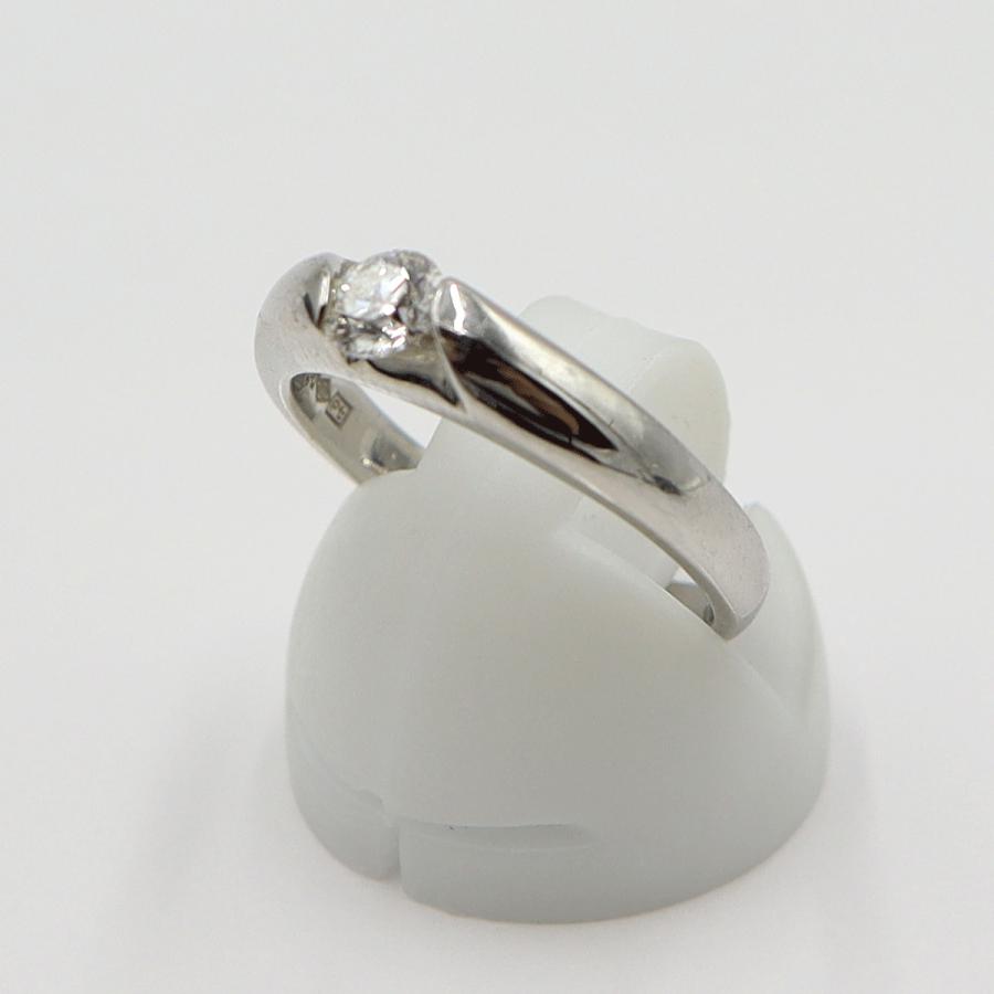 Pt1000ダイヤモンドリング　D0.314ct　サイズ12号　重量6.76ｇ(石の重量含む)　レディース(中古)