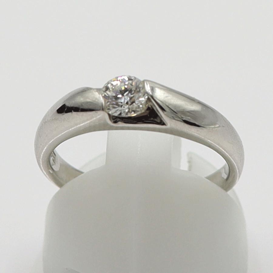 Pt1000ダイヤモンドリング　D0.314ct　サイズ12号　重量6.76ｇ(石の重量含む)　レディース(中古)