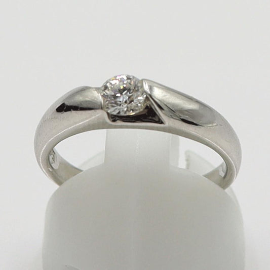 Pt1000ダイヤモンドリング　D0.314ct　サイズ12号　重量6.76ｇ(石の重量含む)　レディース(中古)