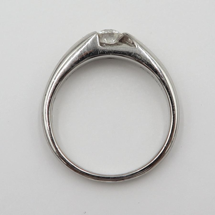 Pt1000ダイヤモンドリング　D0.314ct　サイズ12号　重量6.76ｇ(石の重量含む)　レディース(中古)