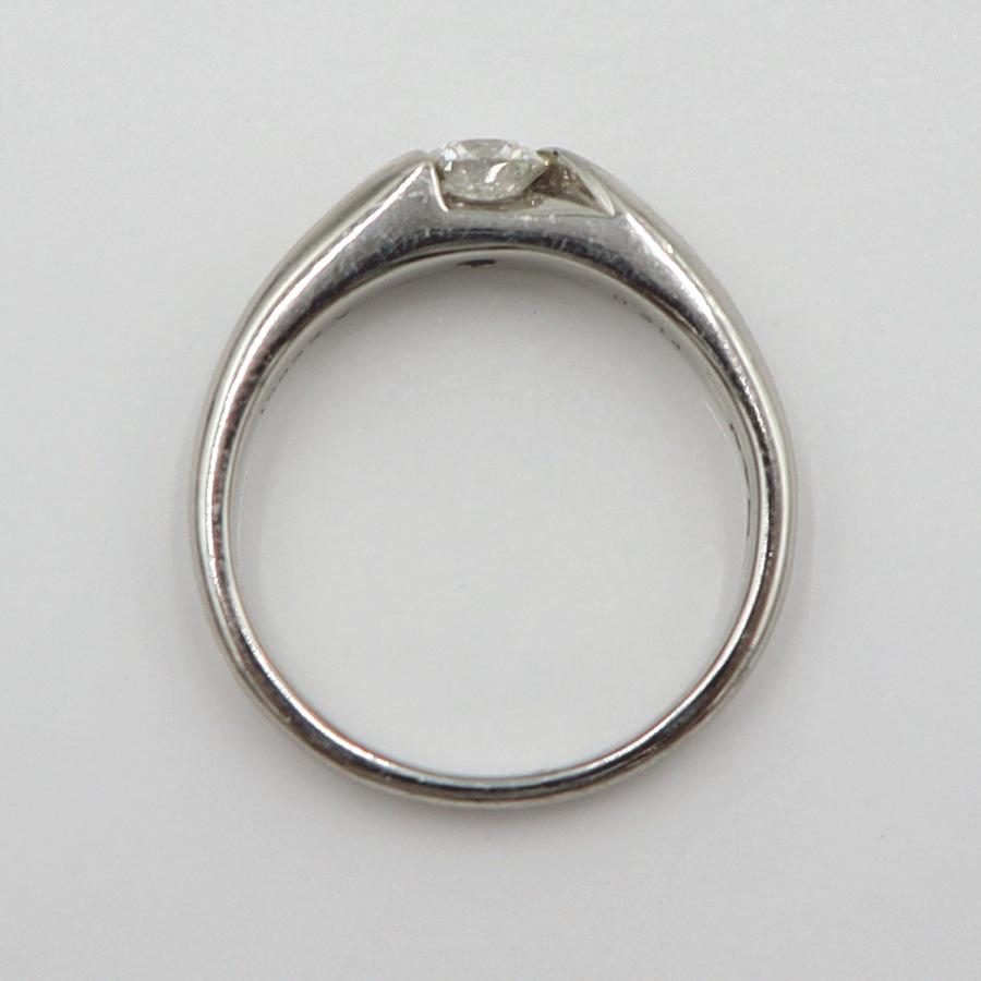 Pt1000ダイヤモンドリング　D0.314ct　サイズ12号　重量6.76ｇ(石の重量含む)　レディース(中古)