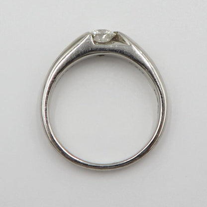 Pt1000ダイヤモンドリング　D0.314ct　サイズ12号　重量6.76ｇ(石の重量含む)　レディース(中古)