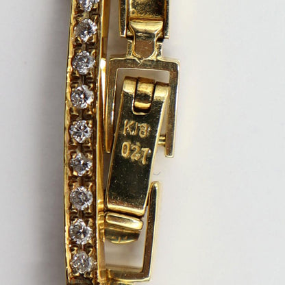 K18ダイヤモンドブレスレット　D0.27ct　長さ17.5cm　重量6.51ｇ(石の重量含む)　（中古）