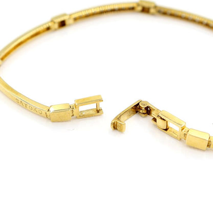 K18ダイヤモンドブレスレット　D0.27ct　長さ17.5cm　重量6.51ｇ(石の重量含む)　（中古）