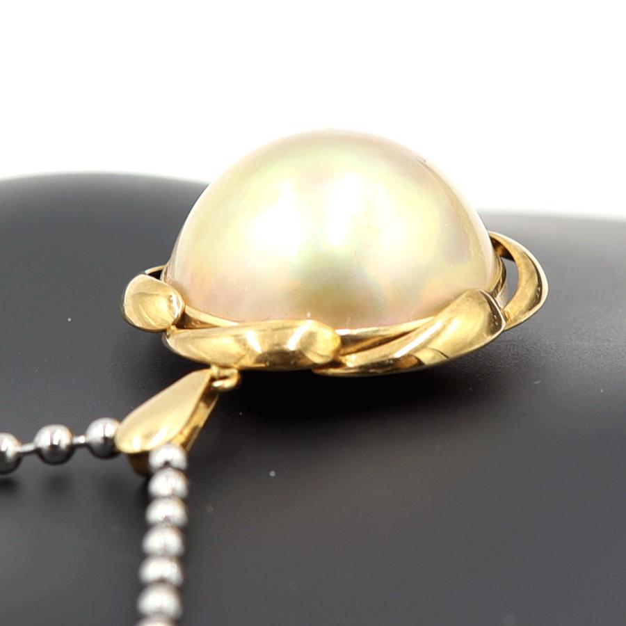 K18マペパールペンダントトップ　重量5.19ｇ(石の重量含む)（中古）