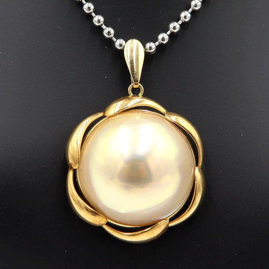 K18マペパールペンダントトップ　重量5.19ｇ(石の重量含む)（中古）