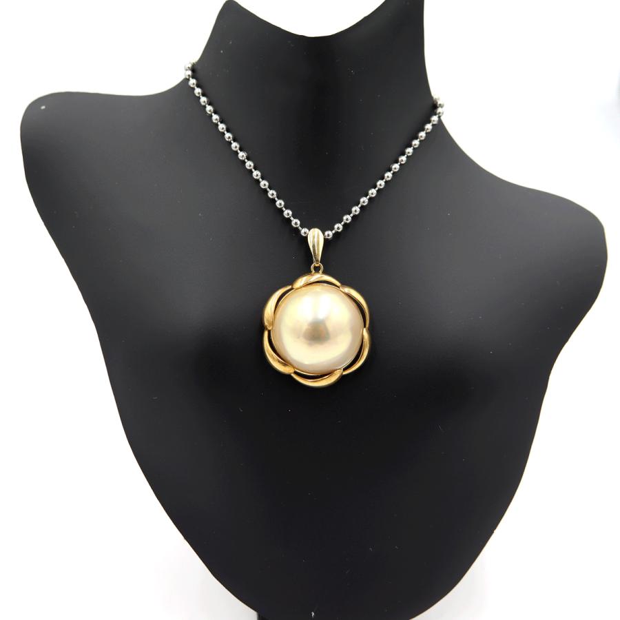 K18マペパールペンダントトップ　重量5.19ｇ(石の重量含む)（中古）