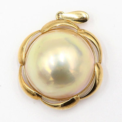 K18マペパールペンダントトップ　重量5.19ｇ(石の重量含む)（中古）