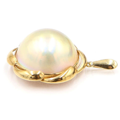 K18マペパールペンダントトップ　重量5.19ｇ(石の重量含む)（中古）