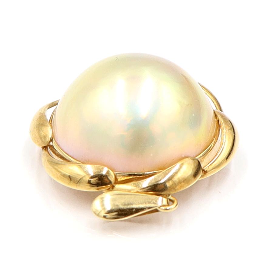 K18マペパールペンダントトップ　重量5.19ｇ(石の重量含む)（中古）