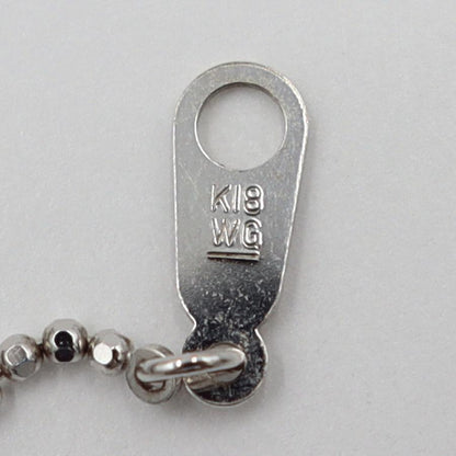 K18WGオニキスダイヤペンダントネックレス　D0.60ct　重さ：6.45g(石の重量含む) レディース(中古)