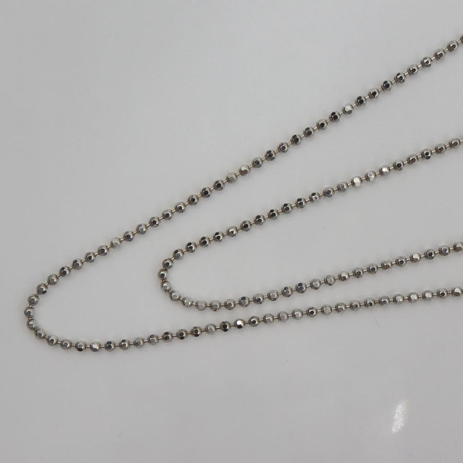 K18WGオニキスダイヤペンダントネックレス　D0.60ct　重さ：6.45g(石の重量含む) レディース(中古)