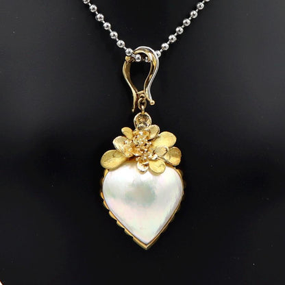 K18マペパールペンダントトップ　重さ：6.30g(石の重量含む)　真珠　パール　レディース(中古)