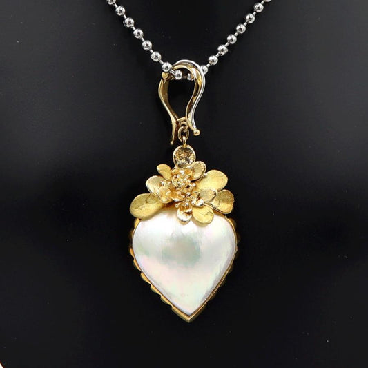 K18マペパールペンダントトップ　重さ：6.30g(石の重量含む)　真珠　パール　レディース(中古)