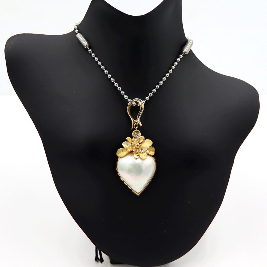 K18マペパールペンダントトップ　重さ：6.30g(石の重量含む)　真珠　パール　レディース(中古)