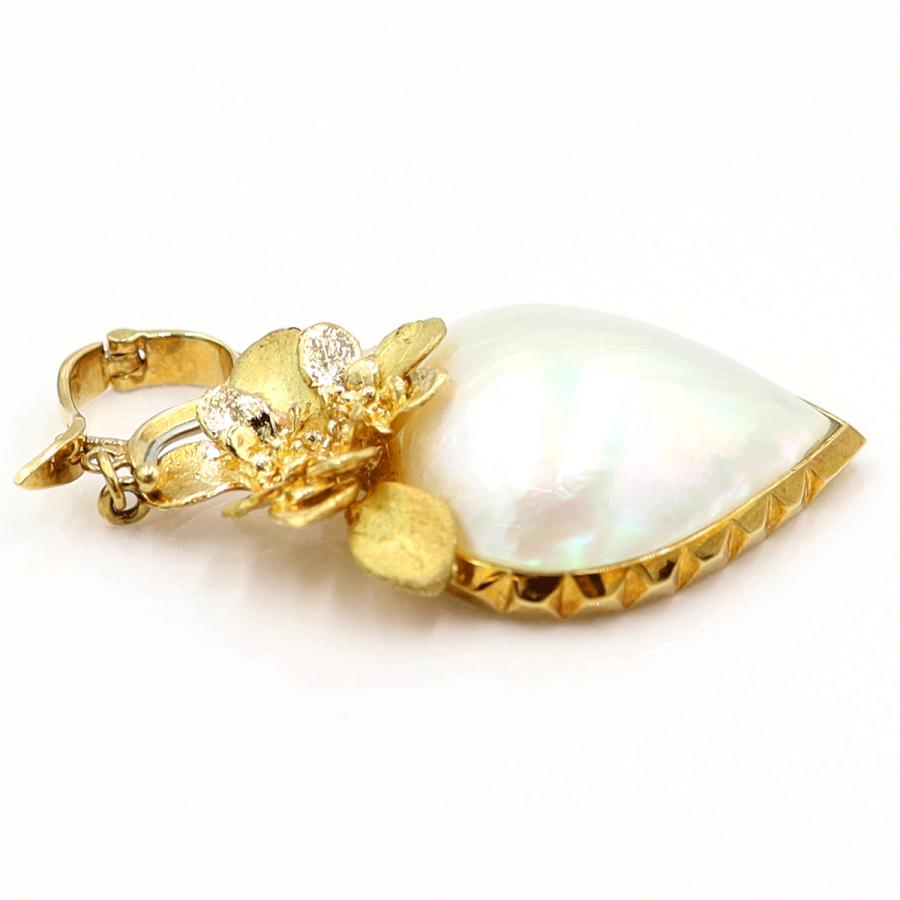 K18マペパールペンダントトップ　重さ：6.30g(石の重量含む)　真珠　パール　レディース(中古)