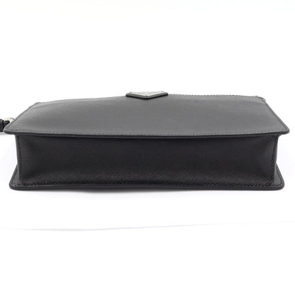 プラダ（PRADAサフィアーノレザー　レザーポーチ　2VF032　クラッチバッグ　メンズ　レディース(中古・未使用)