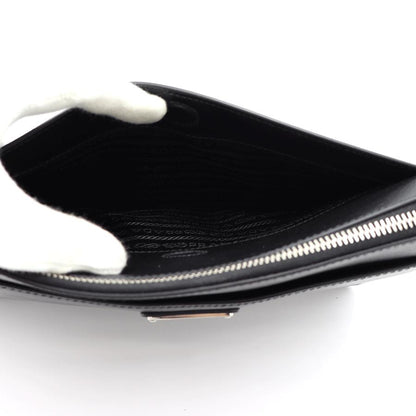 プラダ（PRADAサフィアーノレザー　レザーポーチ　2VF032　クラッチバッグ　メンズ　レディース(中古・未使用)