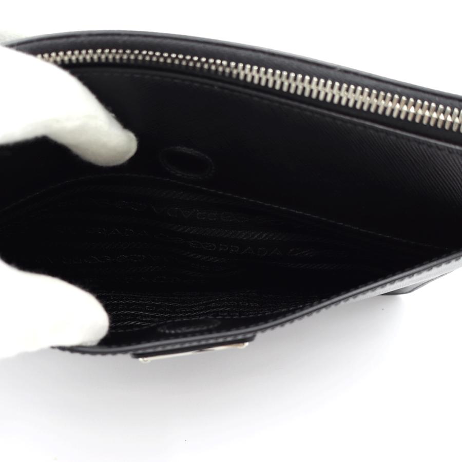 プラダ（PRADAサフィアーノレザー　レザーポーチ　2VF032　クラッチバッグ　メンズ　レディース(中古・未使用)