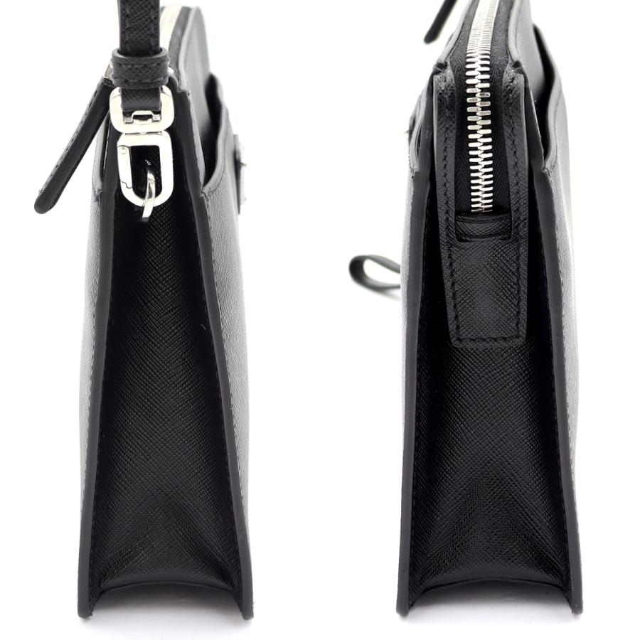 プラダ（PRADAサフィアーノレザー　レザーポーチ　2VF032　クラッチバッグ　メンズ　レディース(中古・未使用)