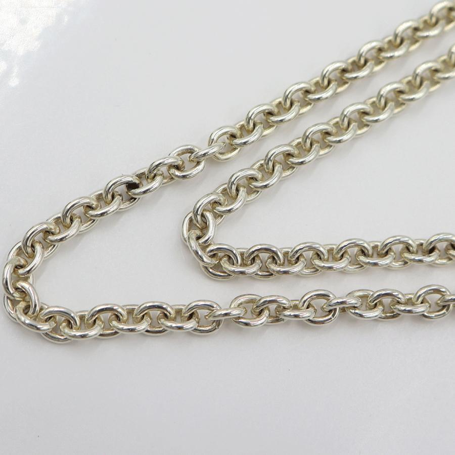 グッチ(GUCCI)　ダブルGネックレス　SV925　重さ28.66ｇ　チェーン長さ約43cm　シルバー　アクセサリー　レディース　(中古)