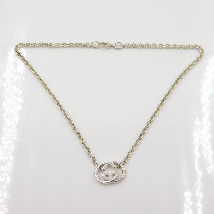 グッチ(GUCCI)　ダブルGネックレス　SV925　重さ28.66ｇ　チェーン長さ約43cm　シルバー　アクセサリー　レディース　(中古)