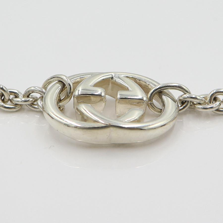 グッチ(GUCCI)　ダブルGネックレス　SV925　重さ28.66ｇ　チェーン長さ約43cm　シルバー　アクセサリー　レディース　(中古)