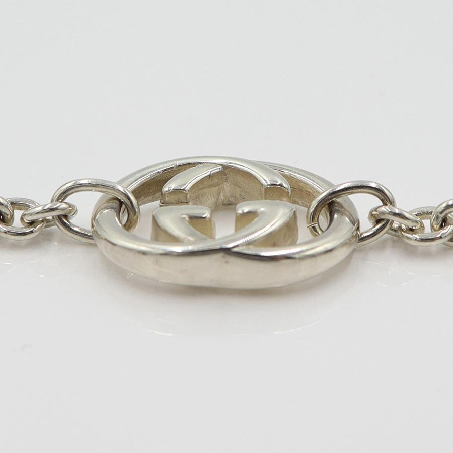 グッチ(GUCCI)　ダブルGネックレス　SV925　重さ28.66ｇ　チェーン長さ約43cm　シルバー　アクセサリー　レディース　(中古)