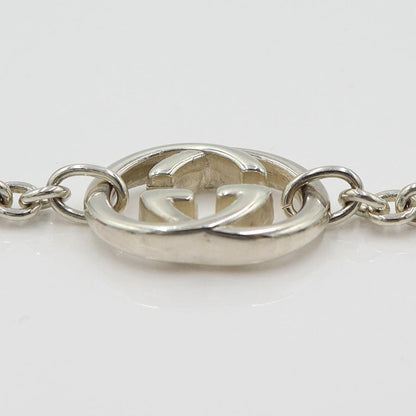 グッチ(GUCCI)　ダブルGネックレス　SV925　重さ28.66ｇ　チェーン長さ約43cm　シルバー　アクセサリー　レディース　(中古)