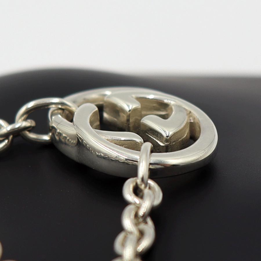 グッチ(GUCCI)　ダブルGネックレス　SV925　重さ28.66ｇ　チェーン長さ約43cm　シルバー　アクセサリー　レディース　(中古)