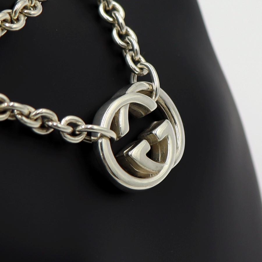 グッチ(GUCCI)　ダブルGネックレス　SV925　重さ28.66ｇ　チェーン長さ約43cm　シルバー　アクセサリー　レディース　(中古)