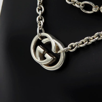 グッチ(GUCCI)　ダブルGネックレス　SV925　重さ28.66ｇ　チェーン長さ約43cm　シルバー　アクセサリー　レディース　(中古)