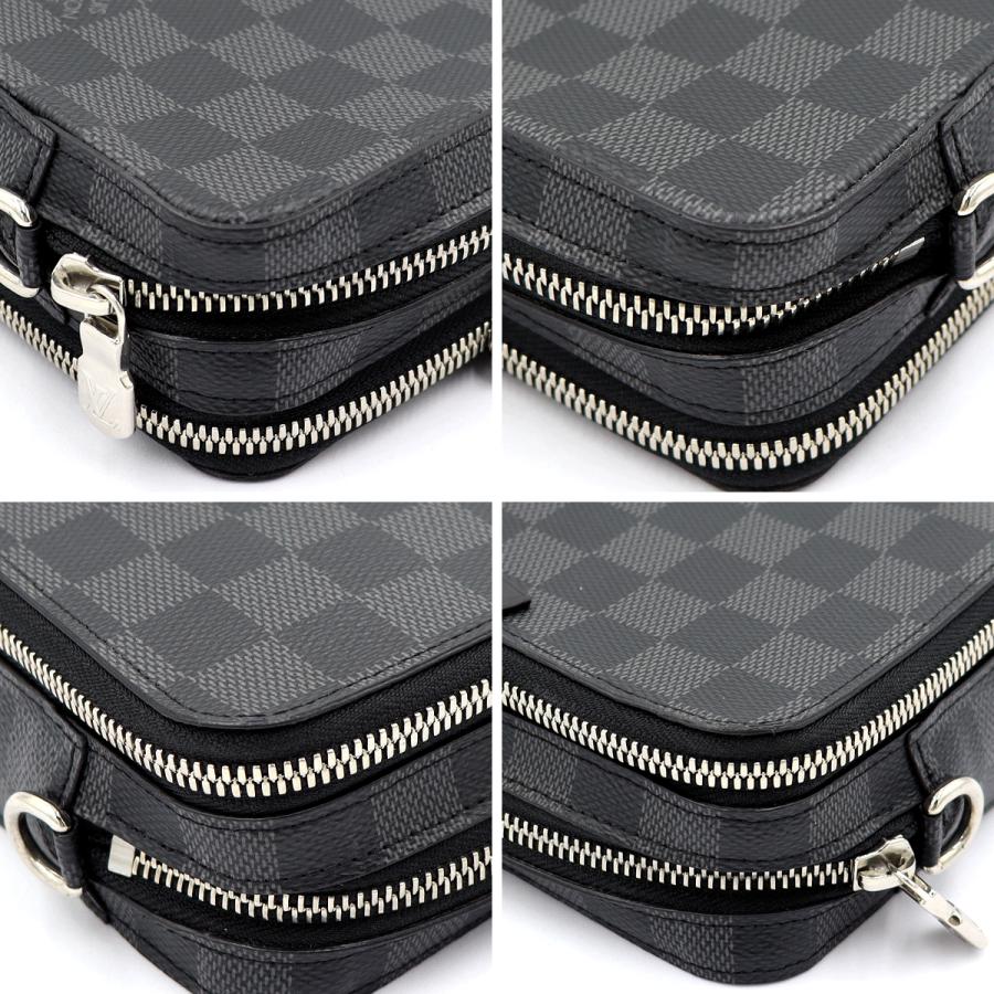 ルイヴィトン（LOUIS VUITTON） ダミエグラフィット　アルファ・ウェアラブル ウォレット　N60418　ショルダーバッグ　メンズ(中古)