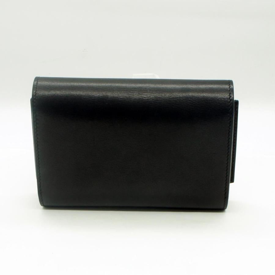 エルメス（HERMES）パッサン コンパクト　リザード/ブルーインディゴエピ　レディース（美品）