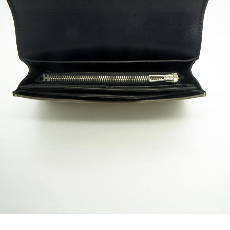 エルメス（HERMES）パッサン コンパクト　リザード/ブルーインディゴエピ　レディース（美品）