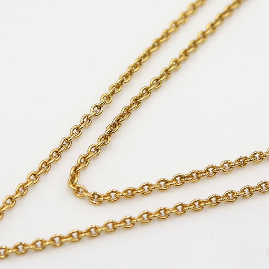 ルイヴィトン（LOUIS VUITTON)　エッセンシャルV　M61083　ネックレス　首回り42〜46cm　ゴールド　GP　レディース（中古）