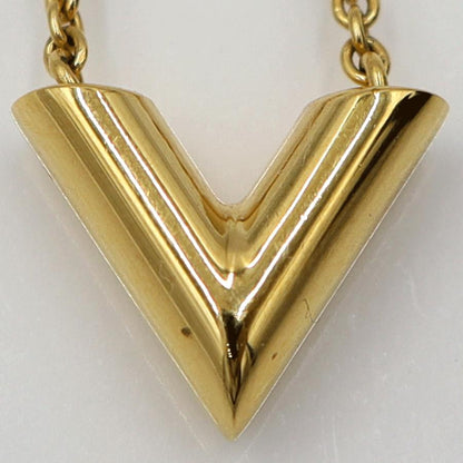 ルイヴィトン（LOUIS VUITTON)　エッセンシャルV　M61083　ネックレス　首回り42〜46cm　ゴールド　GP　レディース（中古）