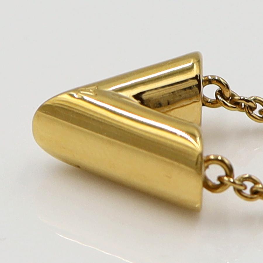 ルイヴィトン（LOUIS VUITTON)　エッセンシャルV　M61083　ネックレス　首回り42〜46cm　ゴールド　GP　レディース（中古）