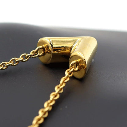 ルイヴィトン（LOUIS VUITTON)　エッセンシャルV　M61083　ネックレス　首回り42〜46cm　ゴールド　GP　レディース（中古）