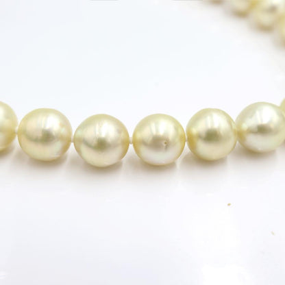 南洋真珠ネックレス　P10mm〜16mm　長さ44cm　重量92.75ｇ（中古）